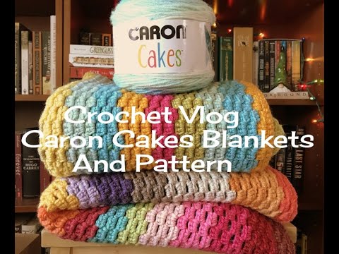 Crochet Caron Big Cakes Baby Blanket — Hooked by Robin