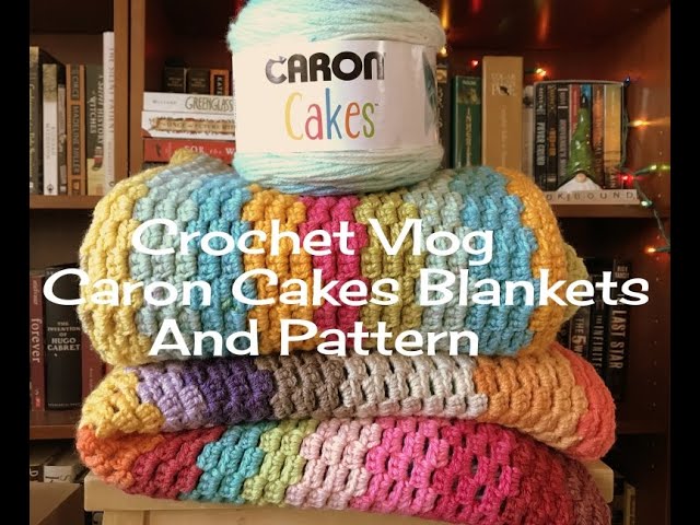 Caron Big Donut O'Go Yarn 2 Cakes Crochet Blanket 