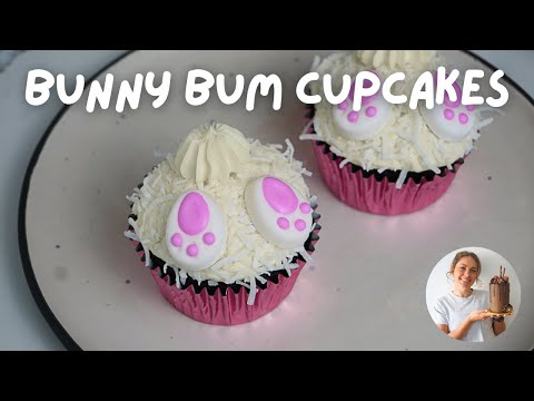 Easy Easter Cupcake Decorating Idea Easter Bunny Bum Cupcakes