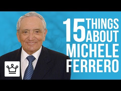 Video: Michele Ferrero Čistá hodnota: Wiki, ženatý, rodina, svatba, plat, sourozenci