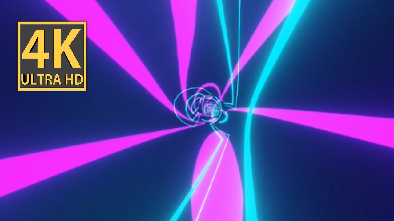 VJ LOOP NEON Pink Teal Party Abstract Background Video 4k Simple Lines ...