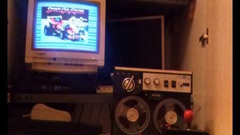 ZX Spectrum loading from reel to reel tape recorder.