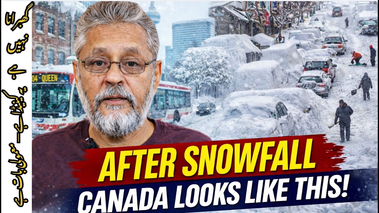 AFTER SNOWFALL – CANADA LOOKS LIKE THIS I گھبرانا نہیں ہے I یہ کینیڈا ہے — معمولی بات ہے