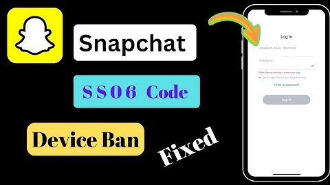How To Fix Snapchat SS06 Code| Device Ban(2024)