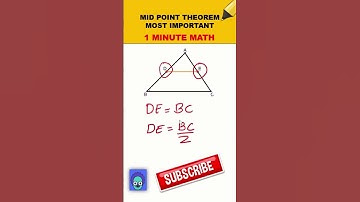 Triangles Midpoint theorem |most important| #maths #education #mathtrick