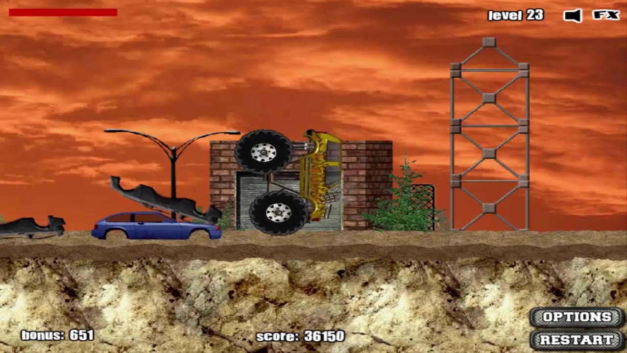 Monster Truck Demolisher Level 23 YouTube