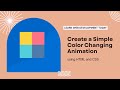 color changing animation | create color changing animation