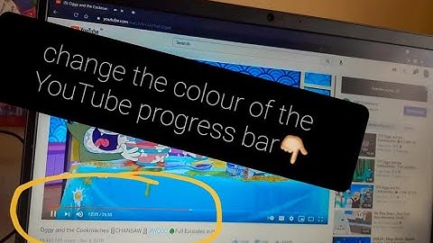 How to change the colour of youtube progress bar?!