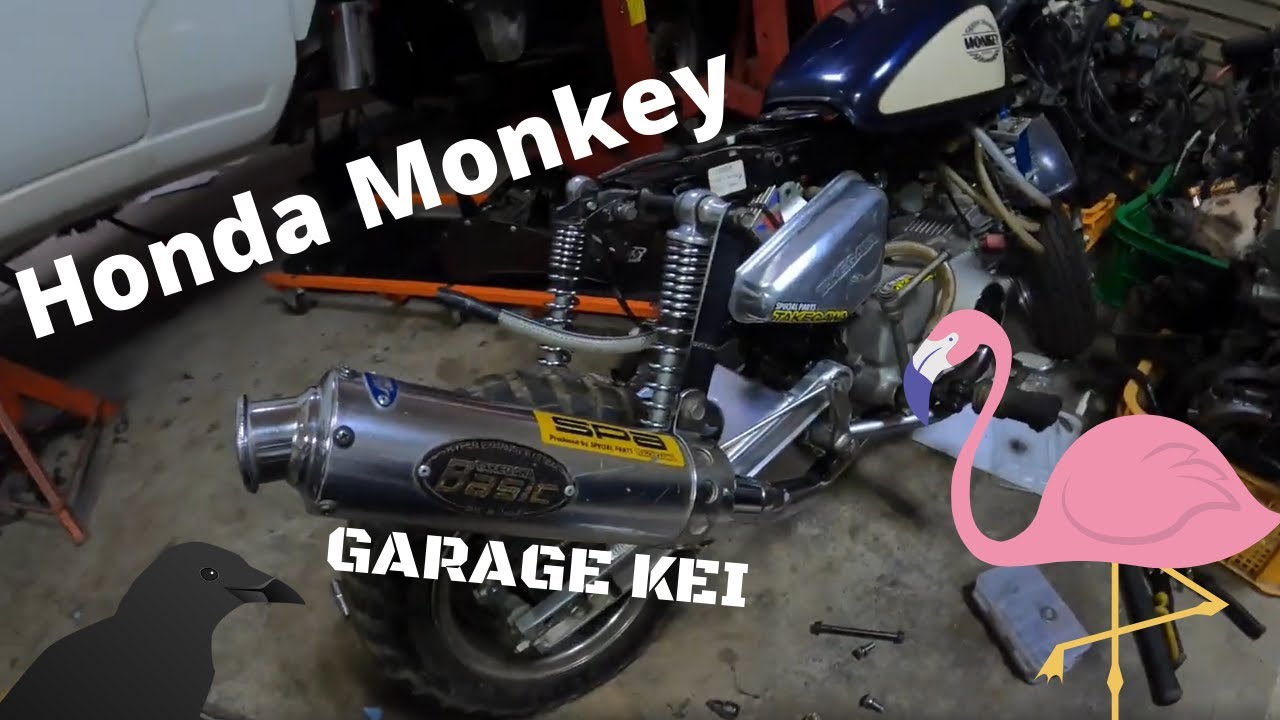 Honda Monkey bike rear shock polishing 4K YouTube
