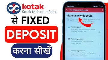 Kotak Bank App se Fixed Deposit kaise kare | Kotak 811 app se FD kaise kare | Kotak Bank Online FD