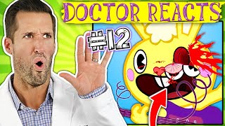 ER Doctor REACTS to Happy Tree Friends Medical Scenes #12