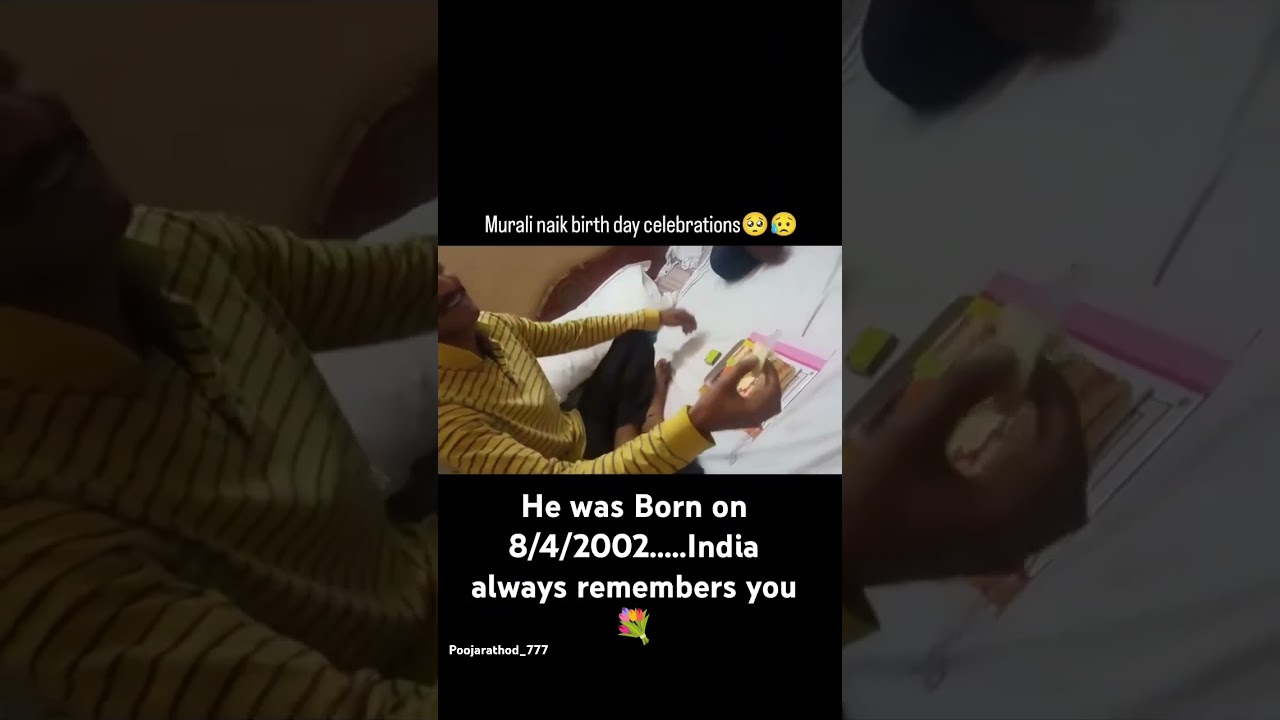 Jawan Murali naik birthday celebration we miss you murali naik