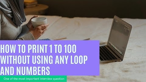 How to print 1-100 without using any loop and numbers #shorts