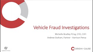 4th Annual National Tour - Vehicle Fraud Investigations