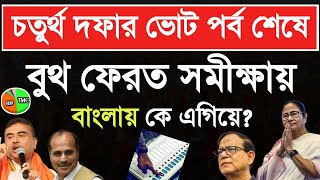 লোকসভা ভোট 2024💥চতুর্থ দফার ভোট শেষে কে এগিয়ে?বুথ ফেরত সমীক্ষা😍West Bengal Final Opinion Poll 2024