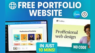 Free Portfolio Website with Canva in 10 Mins – Step-by-Step Guide