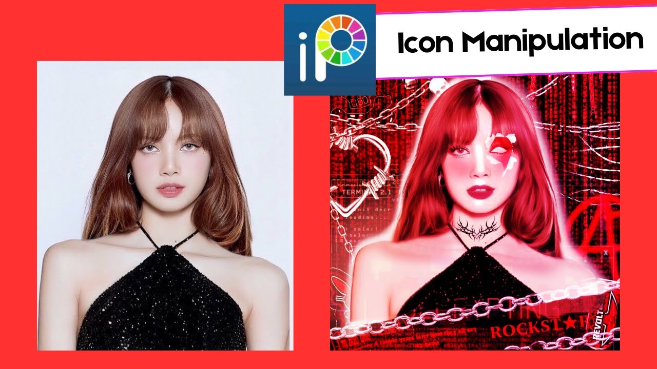 How to edit | minimal icon manipulation profile picture for rpw | IbisPaint X