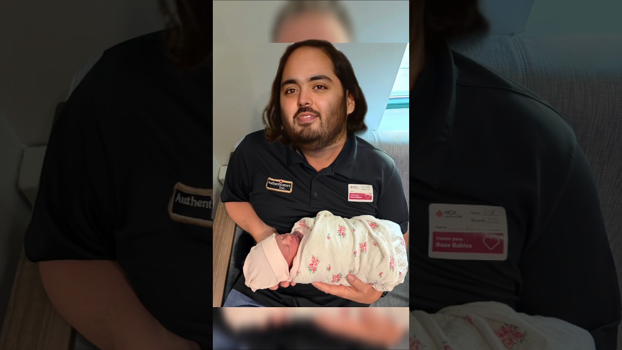 Anant ambani first appearance with Radhika Merchant baby 