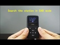 Portable pocket dab digital radio receiver with bluetooth mp3 player