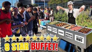 8 Star Buffet For The Homeless!