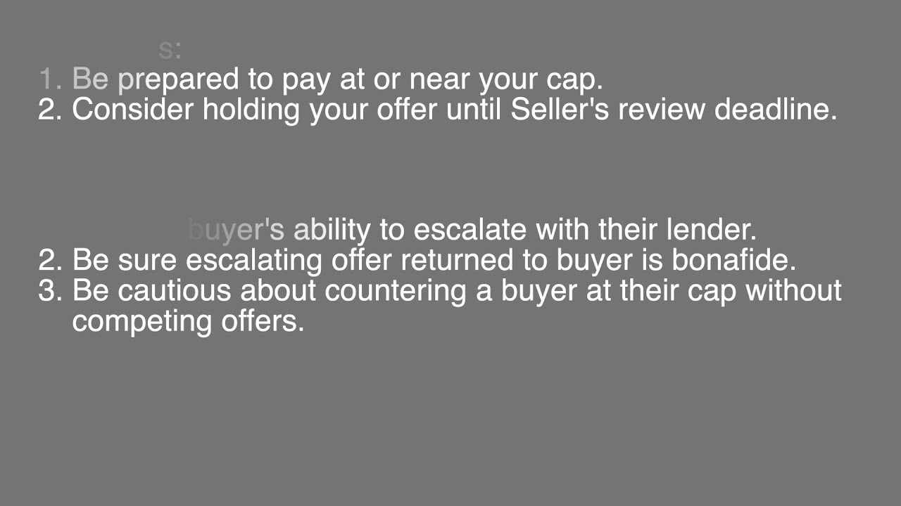 Escalation Addendum review for buyers and sellers