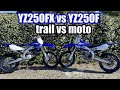 2020 YZ250FX vs YZ250F (Track & Trail with the Yamaha 250s)