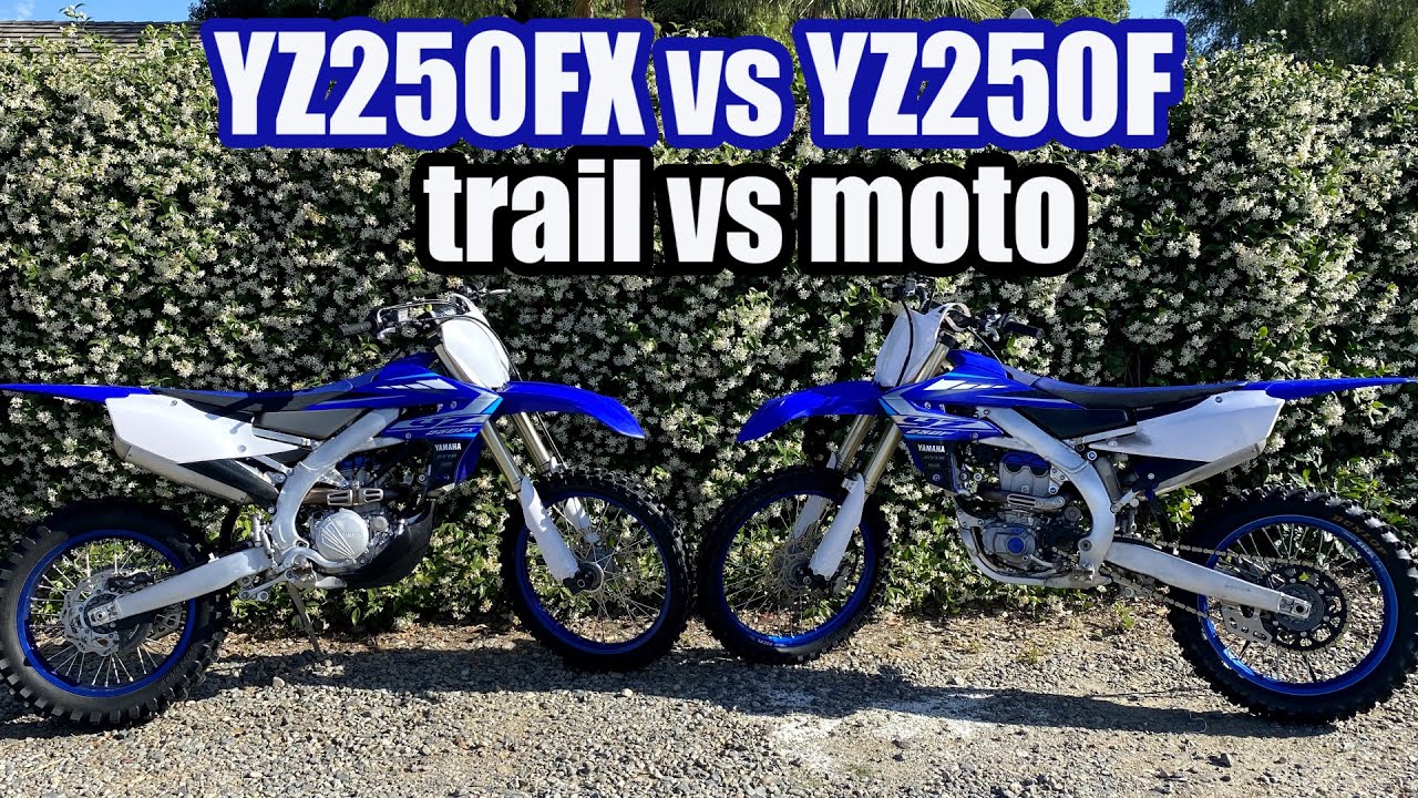 2020 YZ250FX vs YZ250F Track  Trail with the Yamaha 250s