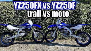 2020 YZ250FX vs YZ250F (Track & Trail with the Yamaha 250s)