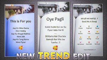 Shayari glitch video editing | Instagram trending shayari glitch video editing