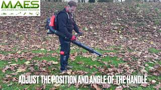 How to adjust the backpack blower harness