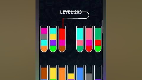 Color sort puzzle Level 203