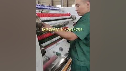 crystal clear stationery tape slitting rewinding machine installation testing