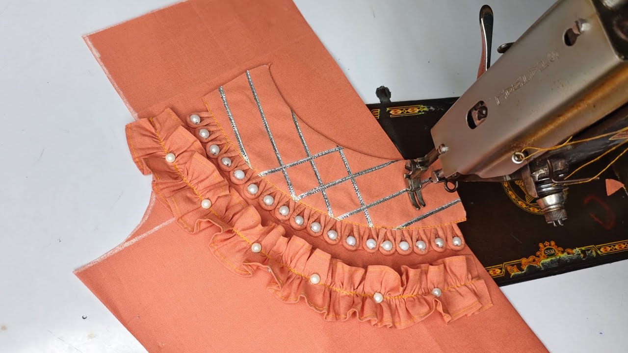 Stylish and simple फटाफट तैयार unique neck design  