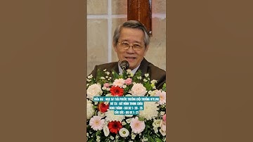 Diễn Giả : MỤC SƯ THÁI PHƯỚC TRƯỜNG (HỘI TRƯỞNG HTTLVN)ĐT: GIỮ MÌNH TRONG CHÚA #msthaiphuoctruong
