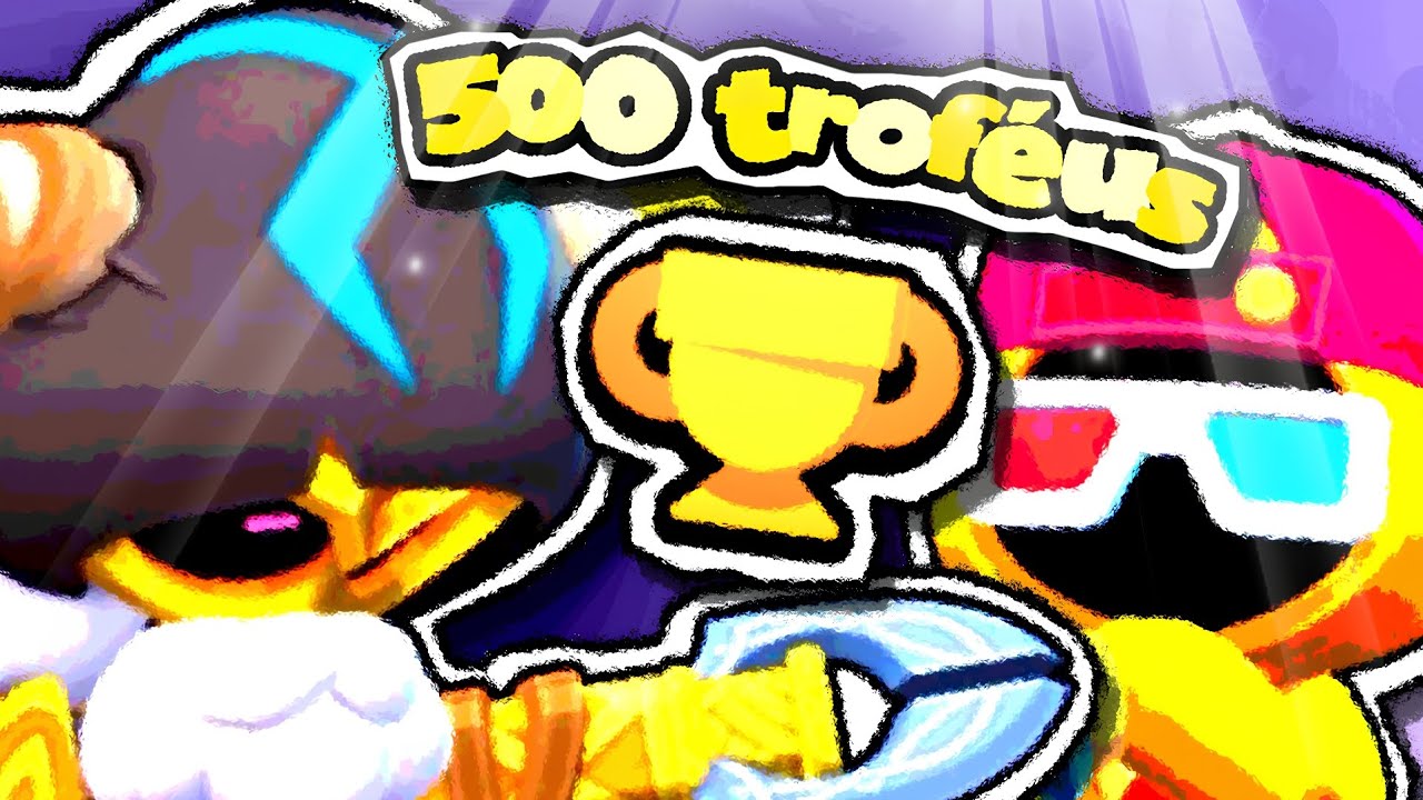 DUPLA MAIS AZARADA tentando pegar 500 TROFÉUS no BRAWL STARS! Part. @grazielymilous 