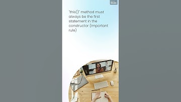 How to call one constructor from the other constructor ?