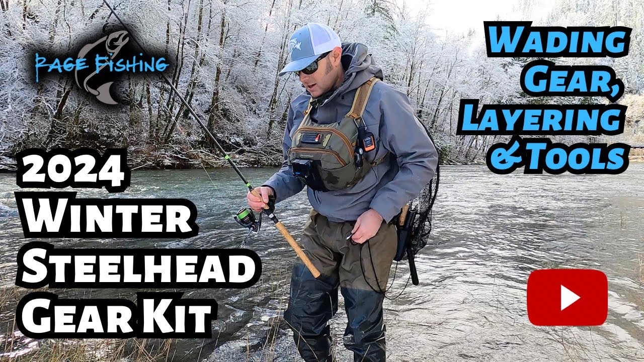 2024 WINTER STEELHEAD GEAR KIT - WADING GEAR, LAYERING & TOOLS + SEVERAL  MORE IMPORTANT GEAR ITEMS. 