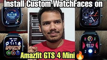 Custom Watch Faces on AmazFit GTS 4 Mini | Amazfit GTS 4 Mini Customisations | Amazfaces | Amal Dev