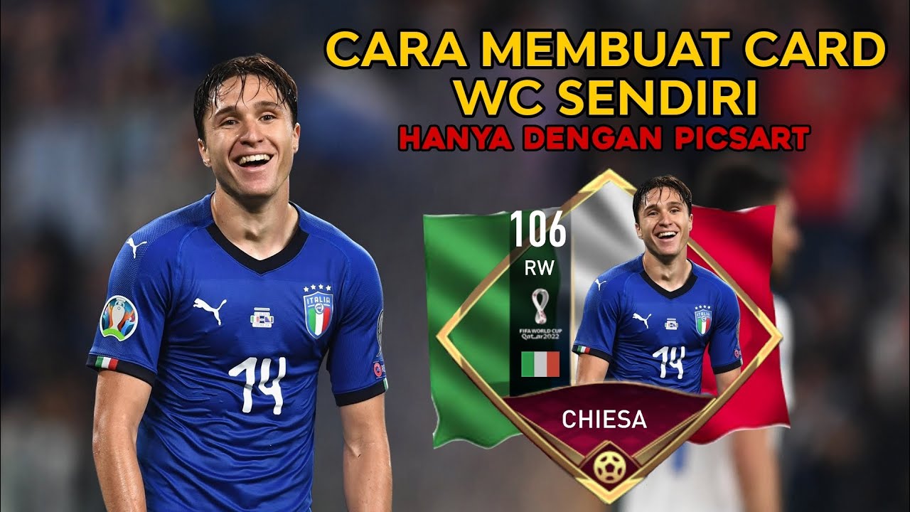 CARA MEMBUAT CARD FIFA MOBILE 2023 WORLD CUP HANYA DENGAN PICSART ( MUDAH DAN CEPAT) 