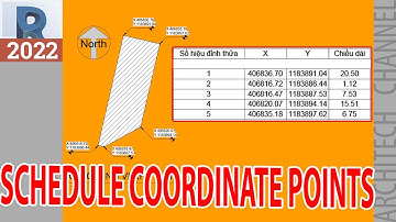 Revit 2022 Cách vẽ ranh giới khu đất và tạo bảng thống kê tọa độ đỉnh theo VN2000