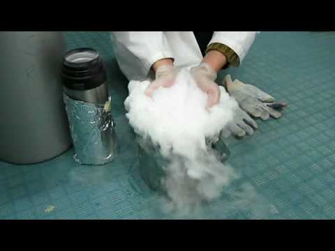 Freezing Acetone with Liquid Nitrogen