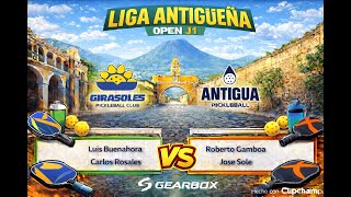 J1 Liga Antigüeña - Luis Buenahora y Carlos Rosales vs Roberto Gamboa y José Solé