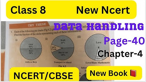 Class 8 Maths chapter 4 -Try these Page No 40 solution - Data Handling-Try these page 40 - New NCERT
