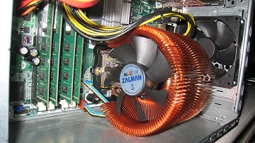 Install Zalman CPU cooler on an HP Eureka 3 mother board LFA 775