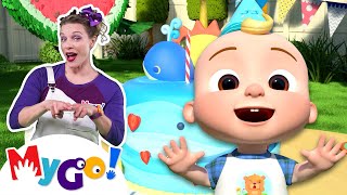 Birthday Musical Chairs! + MORE! | MyGo! Sign Language For Kids | CoComelon | ASL