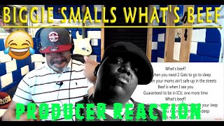 Biggie Smalls What s Beef - Producer Reaction