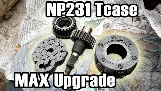 Jeep NP231 T-case Wide Chain/6 Pinion Upgrade