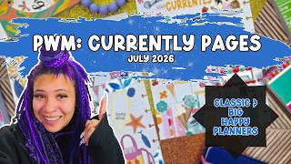 Plan With Me | 2026 July Currently Spreads | Classic & Big The Happy Planners 💜
