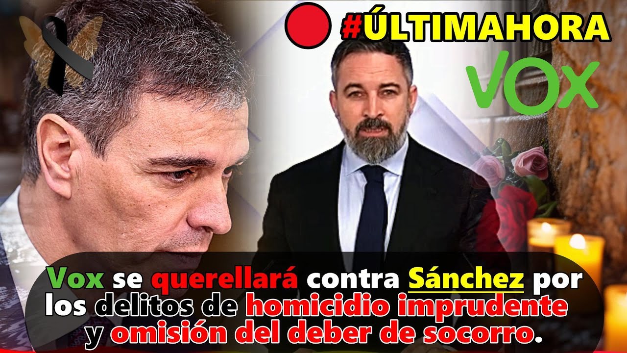 🟢 Vox se querellará contra Sánchez 🔴 por los delitos de homicidio ...