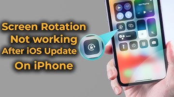 Screen Rotation not Working On iPhone after iOS Update || FIXED! Apple info